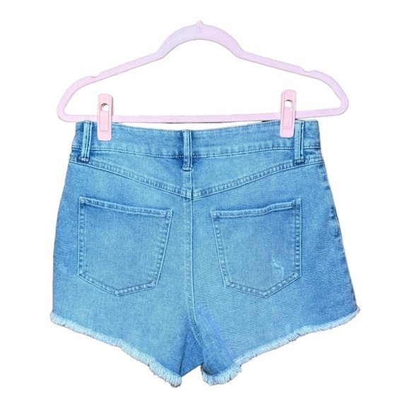 SINCERELY JULES Super High Rise Wedge Denim Shorts 9/29 NWT - Picture 3 of 7